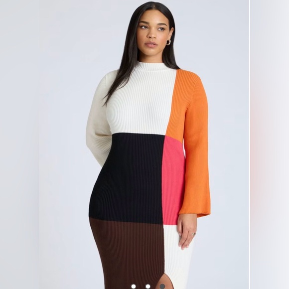 Colorblocked Maxi Dress - Picture 2 of 3